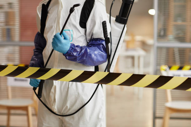Professional Biohazard Cleanup technician working in Riverbank, CA